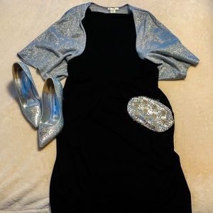 NWT Silver Sparkle Bolero Jacket s. M
